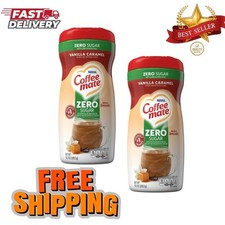 2PK Nestle Coffee mate Vanilla Caramel Sugar Free Powder Coffee Creamer, 10.2 oz