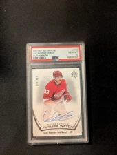 2021-22 SP Authentic Lucas Raymond Future Watch Rookie Auto /999 PSA 10 DETROIT