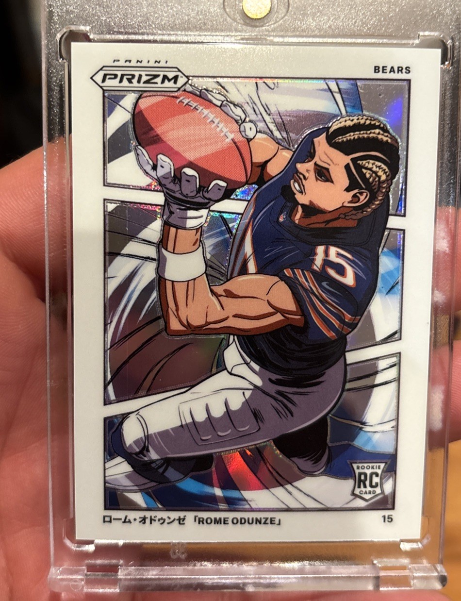 2024 Panini Prizm Manga Vertical Rome Odunze #M-ROD Rookie Just Pulled New