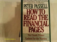 How to Read The Financial Pages - Paperback, by Passell Peter - Acceptable