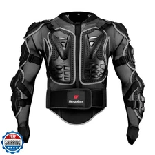 HEROBIKER Motorcycle Full Body Armor Jacket spine chest protection gear Motoc