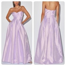 Lulu s Princess Moment Lilac Strapless Maxi Dress Size Medium M NWT