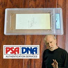 GEORGE CARLIN * PSA * Autograph Cut Signature Signed Comedian