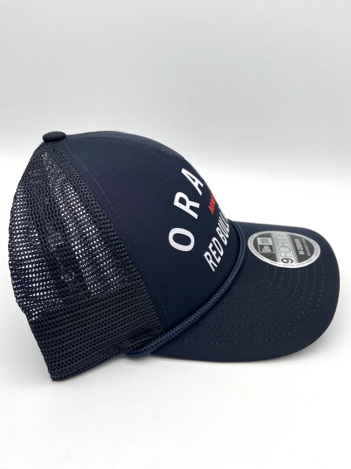 Gorra ajustable New Era Oracle Red Bull Racing azul marino 9FORTY Trucker Snapback Foto 3 de 4