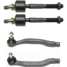 Tie Rod End for 95-97 Honda Accord (2) Inner Tie Rod Ends, (2) Outer Tie Rod End