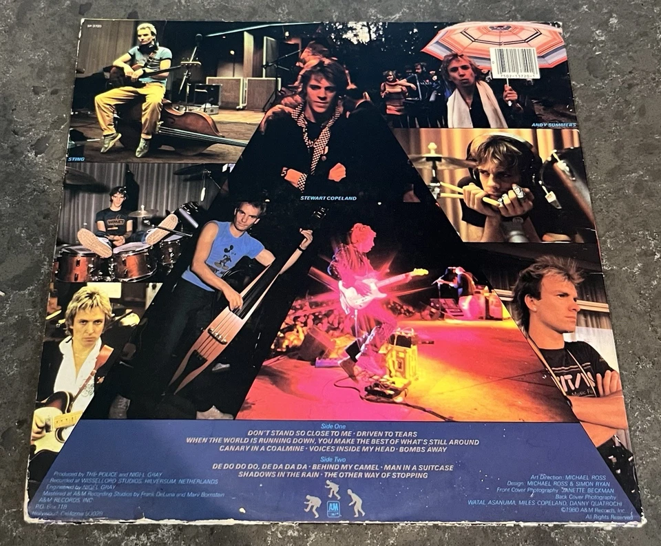 Vintage Vinyl Record The Police Zenyatta Mondatta Dont Stand So Close To Me 1981 - Image 4 of 4
