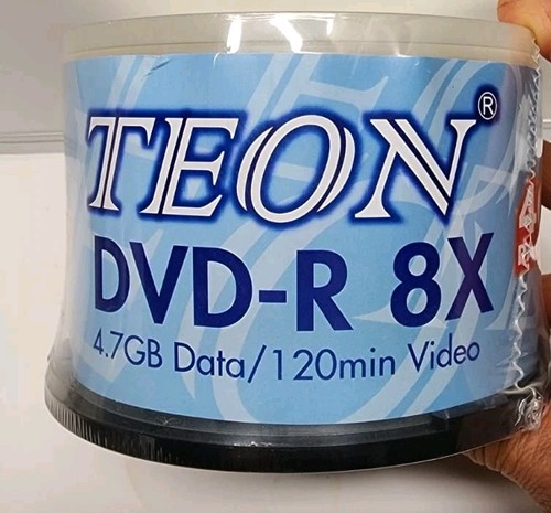 Teon R TEON DVD-R 8X 4.7 Gig 120 Min 40 Pack Blank Discs Sealed | eBay