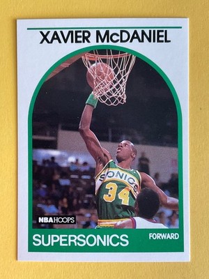 1989-90 NBA Hoops Xavier McDaniel Basketball Card #70