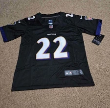 sNWT #22 Derrick Henry Baltimore Ravens Black Jersey Mens Small Stitched