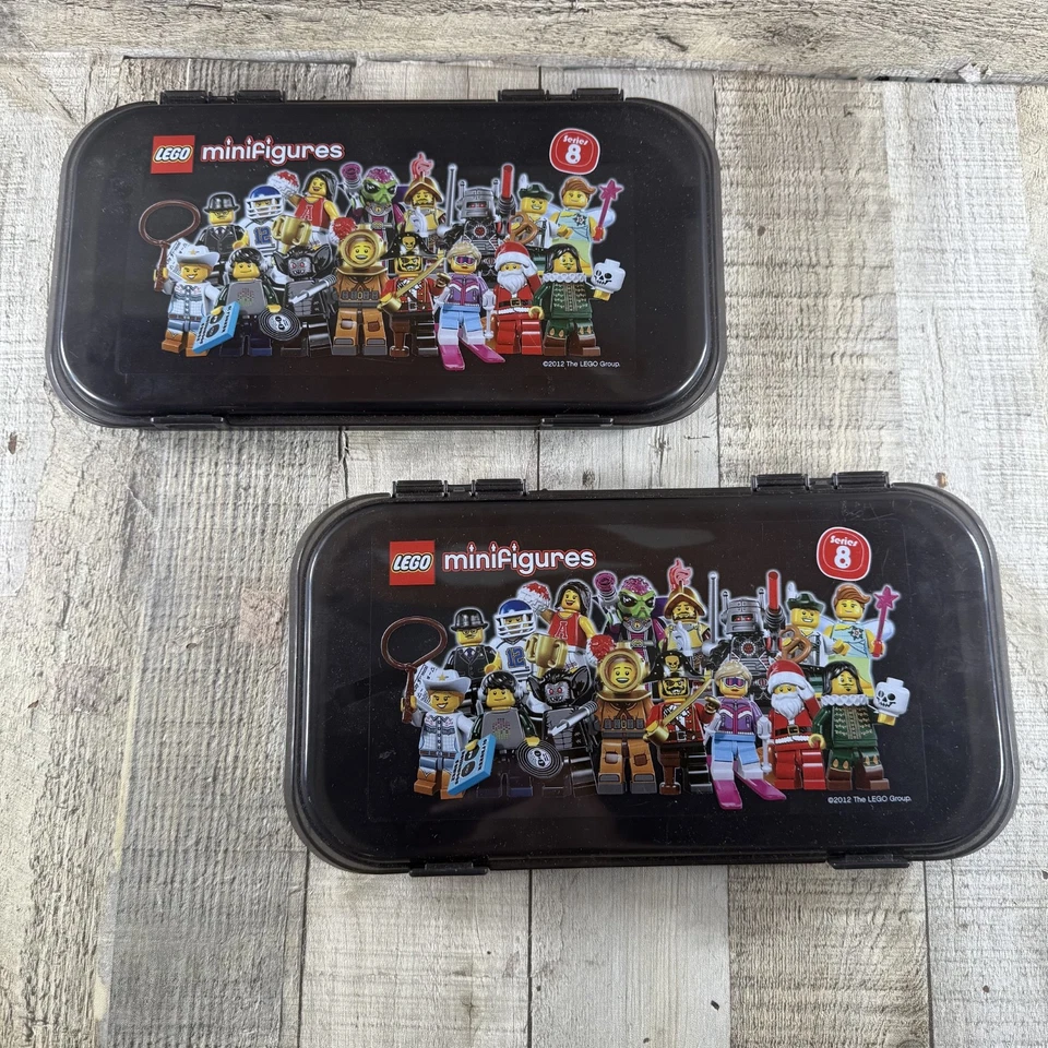 LEGO Minifigures Series 8 Latch Storage Case With Dividers Case Only Lot of 2 - Image 2 of 4