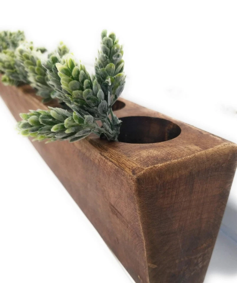 Rustic Farmhouse Wooden Candle Holder- Sugar Mold Candle Holder- Succulent Pl... - Image 2 of 4