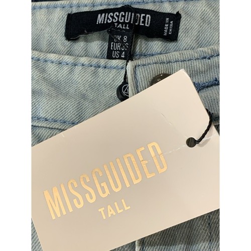Jeans mamma Missguided lavaggio leggero vita alta donna 8 alti nuovi con etichetta - Foto 6 di 7
