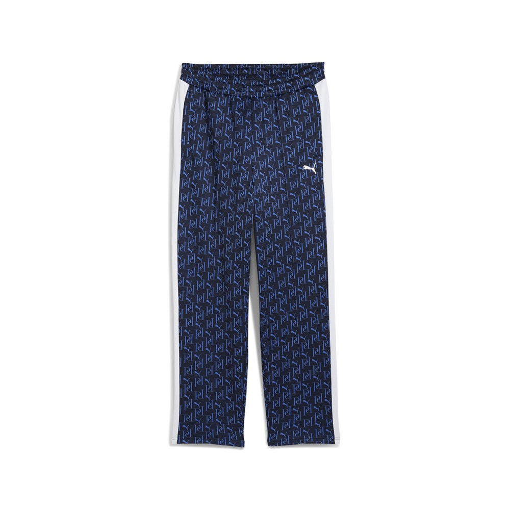 PUMA T7 Graphic Relaxed Track Pants Mens Blue Casual Athletic Bottoms 63431616