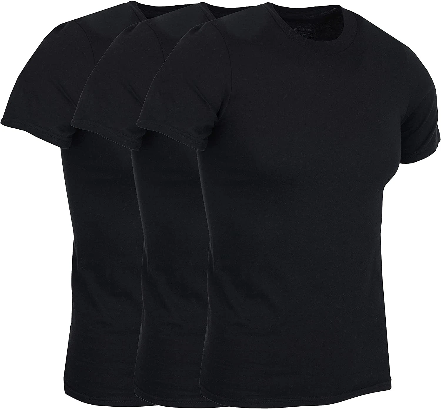 BILLIONHATS 3 Pack Men's Solid Colors Cotton T-Shirts Short Sleeve Lightweight
Opens in a new window