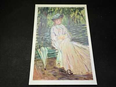 Tate Gallery Druck: Frau sitzt auf einer Bank von CLAUDE MONET aus ca. 1874
