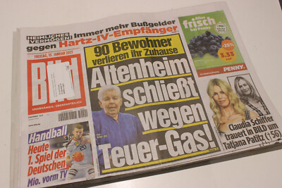 BILDzeitung 13.01.2023 Januar    Tatjana Patitz   Claudia Schiffer