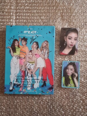 JYP ITZY ICY Album Autographed Hand Signed | eBay