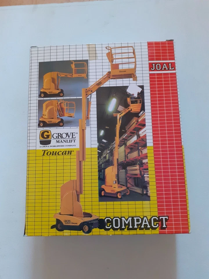 JOAL TOUCAN scala 1:25 GROVE MANLIFT Elevatore Telescopico Nuovo MISB - Immagine 2 di 2