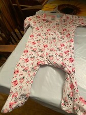 7  Girl's Assorted one piece sleepers , Baby , 0-3 Months and 3 month pre-owned