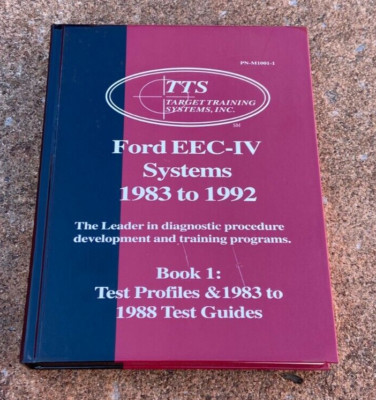 Target Training Systems TTS Ford EEC-IV Systems 1983-92 Book 1 Test Guides