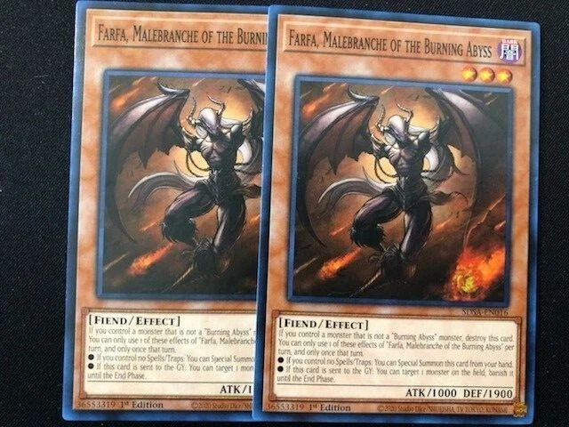 YUGIOH BURNING ABYSS DECK- DANTE- FARFA- BREAK SWORD- BEATRICE- PHANTOM KNIGHT - Image 2 of 4