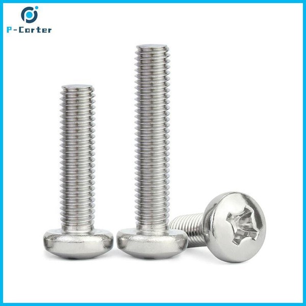 M2 M3 M4 M5 M6 M8 M10 Phillips Testa Padella Macchina Viti Bulloni A2 Acciaio Inox-image