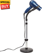 Adjustable Hands-Free Hair Dryer Stand Holder 360 Degree Rotation, Compatible wi