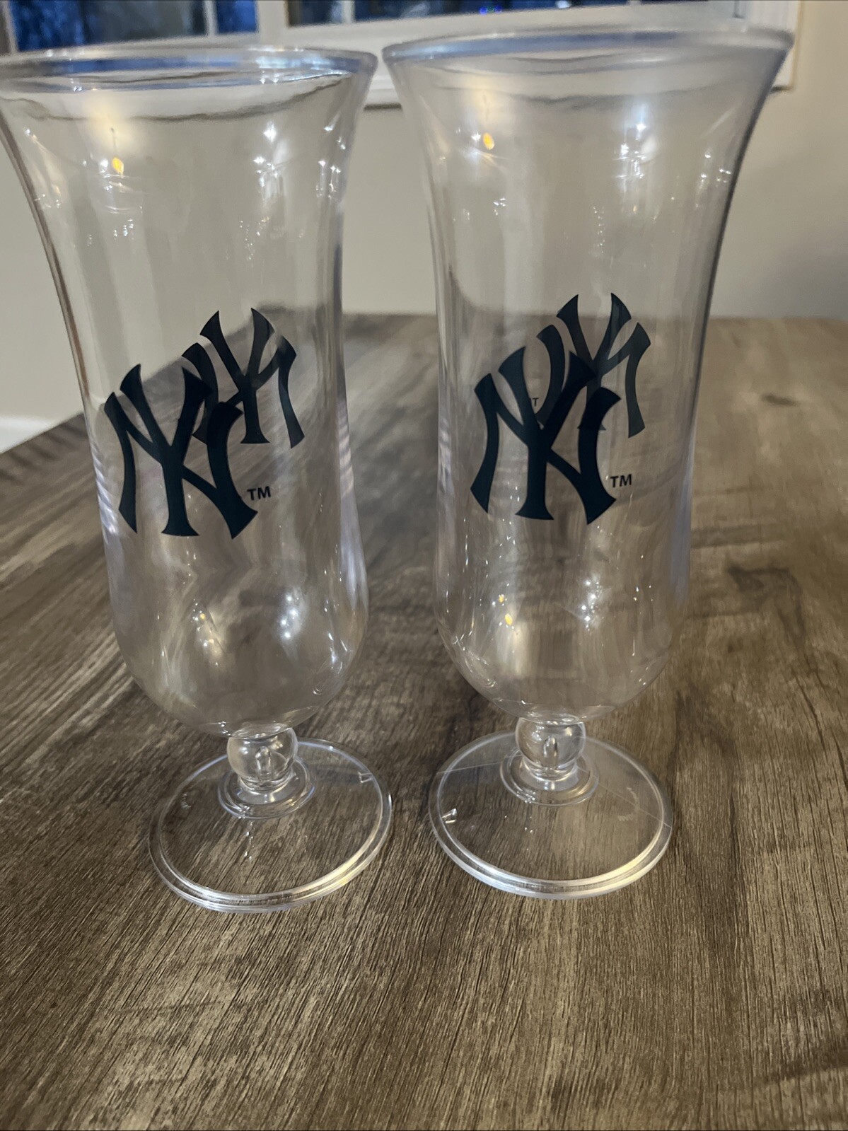 NY Yankees Plastic Cocktail Yankee Stadium Cup Lot 2
