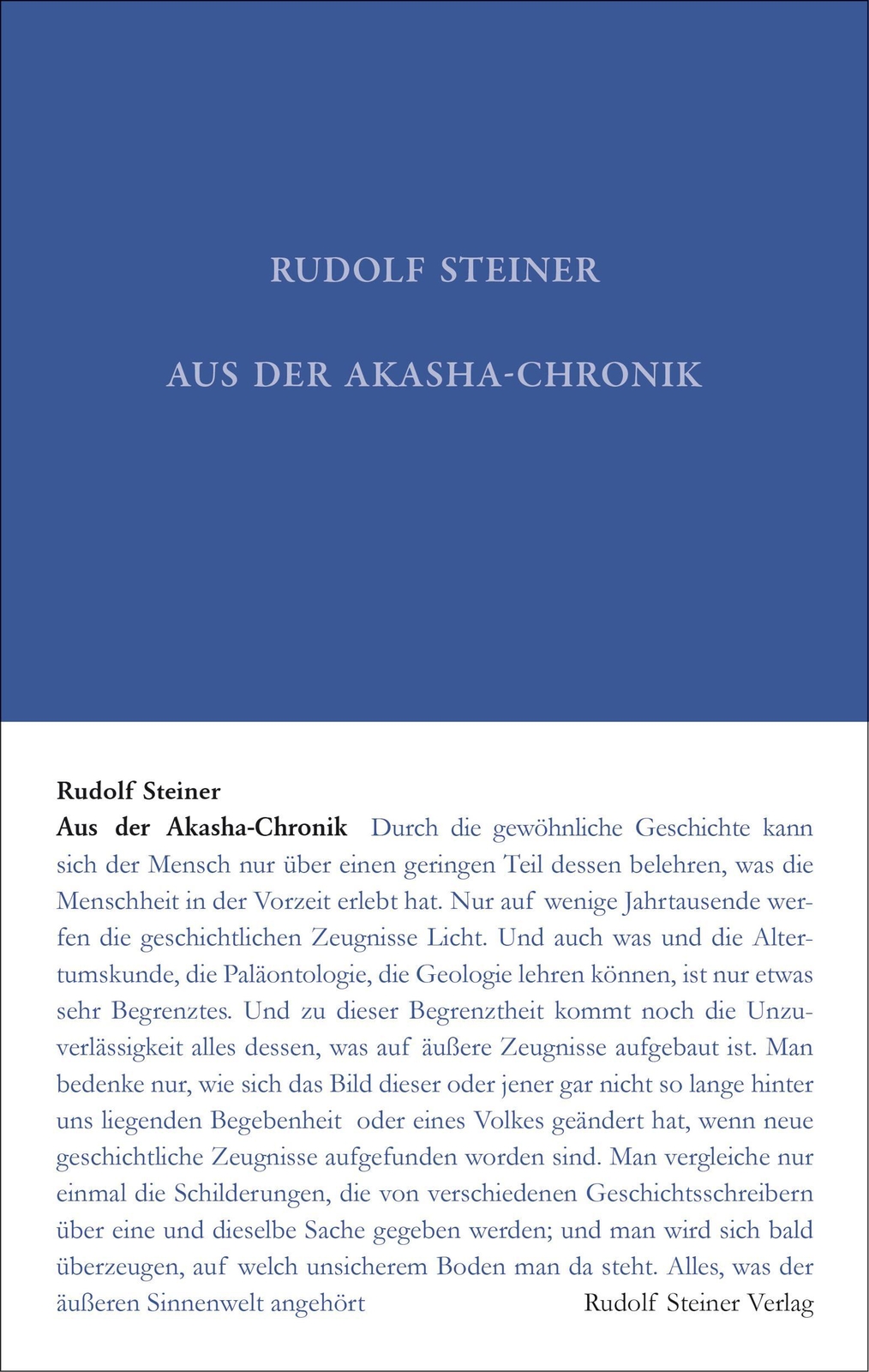 Thumbnail - Aus Der Akasha-chronik Rudolf Steiner Buch Leinen 304 S. Deutsch 2018