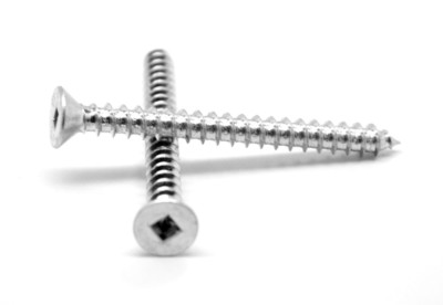 #10-12 x 1 1/2'' Sheet Metal Screw Square Drive Flat Hd Type A Zinc