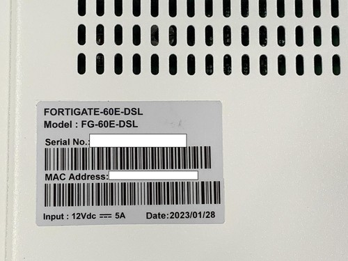Fortinet FG-60E-DSL Network Security Firewall - Picture 6 of 6