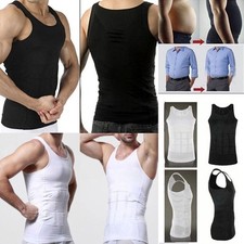 Men Body Slimming Tummy Shaper Belly Underwear shapewear Waist Girdle shirt Vest
