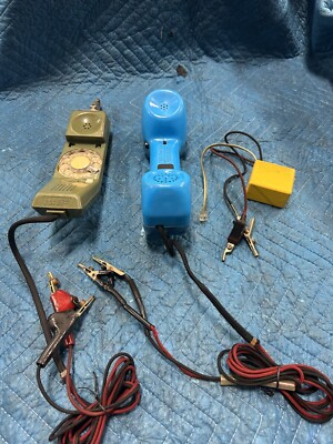 One lot 2 Lineman Test sets and 1  continuity cable tester preowned sells as is