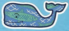 NEW AUTHENTIC VINEYARD VINES FISH WHALE STICKER DECAL