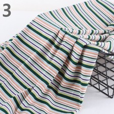 Regenbogen Gestreiftes Elastisches Garn Stoff Baumwolle Kostüm Damen Nähmaterial