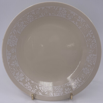 Corning Corelle WHISPER 6 3/4'' Bread & Butter Plate Beige Background White Band