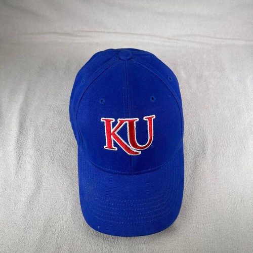 Cappello Kansas Jayhawks uomo taglia unica blu berretto strapback accattivante NCAA Collegiate - Foto 6 di 11