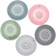 Paquete de 5 tapones para desag e de ducha, recogedor de pelo para ba era y ba o