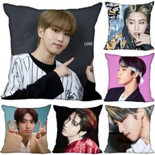 Funda de cojín para sofá Han Jisung Kpop Stray niños regalo de Navidad Skz decoraciones