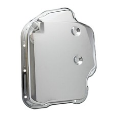 Transmission Pan Gm Turbo 400 Smooth Chrome Steel 2 Standard Depth