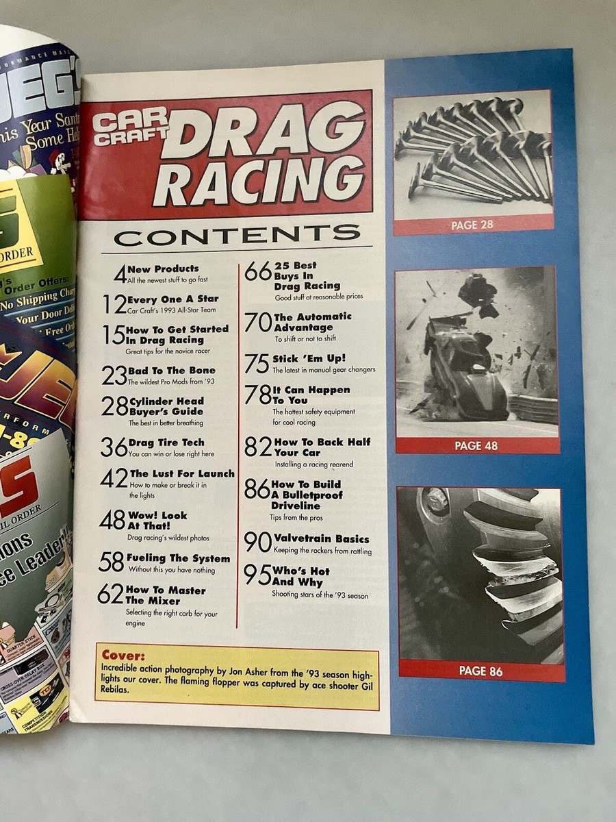 Drag Racing Car Craft Magazine 1994 Fuel Systems Hot Cylinder