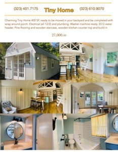 400 SF tiny homes for sale