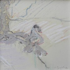 Attilio FORGIOLI (Salò - Brescia 1933) Figure splendido disegno 17x17 anno 1969