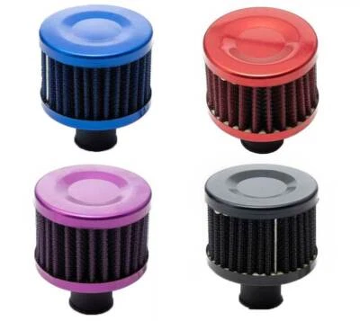 Protective Oil Chrome Breather Filter Universal Fitment 10mm - 15mm - Colours