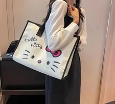 Sanrio Hello Kitty Canvas Tote Bag Great Christmas Gift Perfect for Daily Use