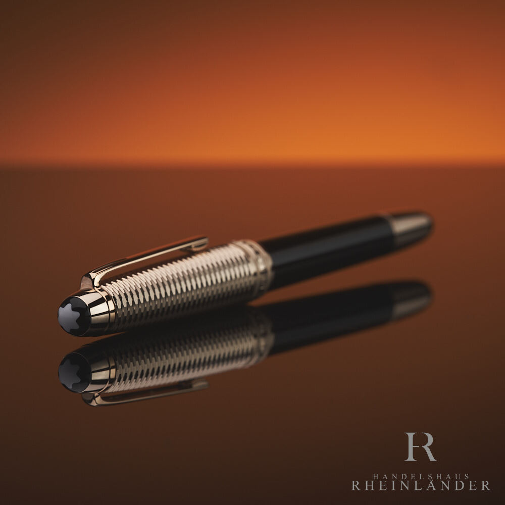 Montblanc Solitaire Doue Geometry Classique Champagne Fountain Pen