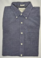 Mens Abercrombie  Fitch Muscle Long Sleeve Blue Button Up Shirt Medium