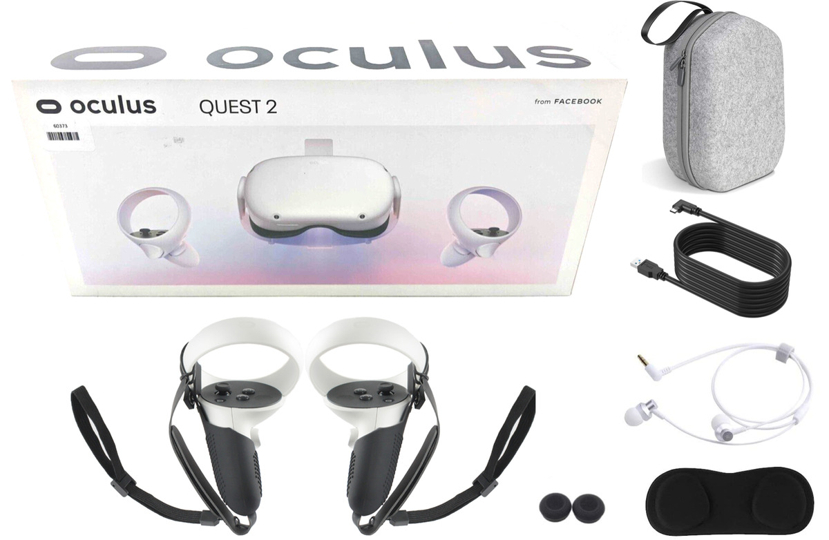 Meta Oculus Quest 2 Advanced All-in-one VR Headset Holiday Bundle  128/256GB🔥