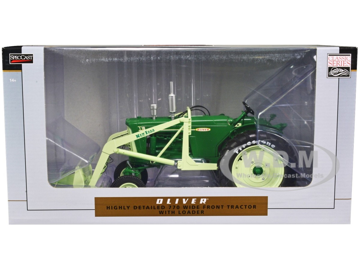 OLIVER 770 WIDE FRONT TRACTOR W/ LOADER 1/16 DIECAST MODEL BY