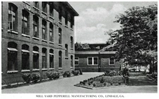 Lindale, GA Mill Yard Pepperell Manufacturing Co. Postcard COPY  #75064